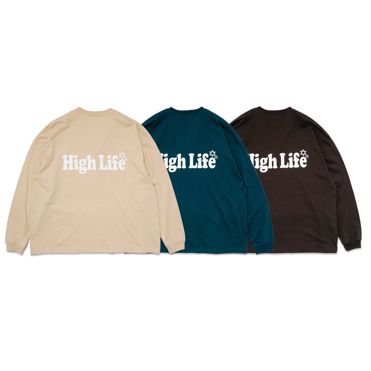 HighLife / Main Logo Wide Tee - Sand - - HighLife Online Store |  ハイライフ公式オンラインストア