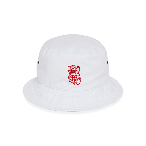 HighLife / Spray Bucket Hat - White -