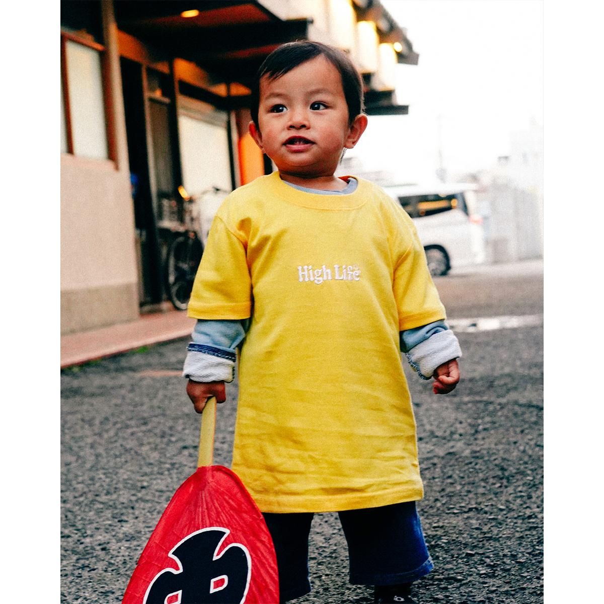 Tokyo og label baby tee tokyo M lana着用　M メタリックロゴ配色半袖Tシャツ(80cm 赤): キッズ - ナルミヤ