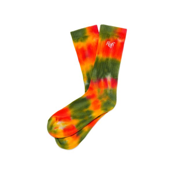 HighLife / Tie-Dye Socks - Rasta -