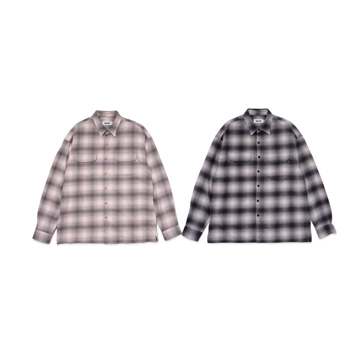 HighLife / Ombre Check Nell Shirts - Grey - - HighLife Online Store |  ハイライフ公式オンラインストア