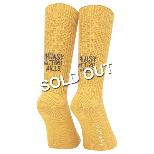 Whimsy / Waffle Socks -Mustard -
