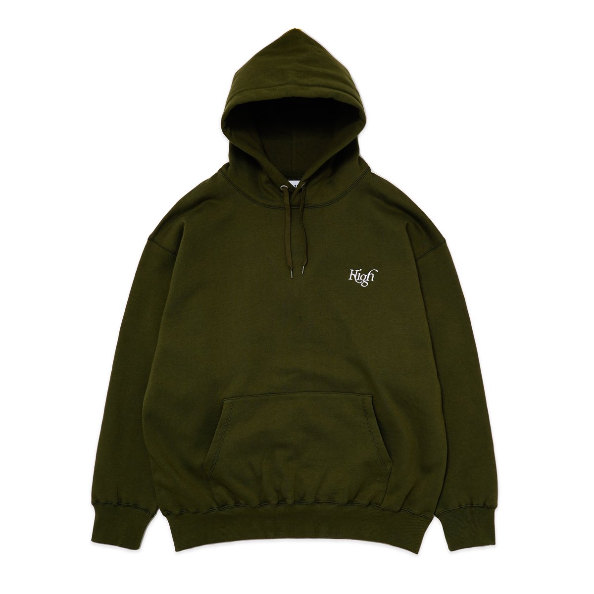 HighLife / High Emb Hoodie - Olive - - HighLife Online Store