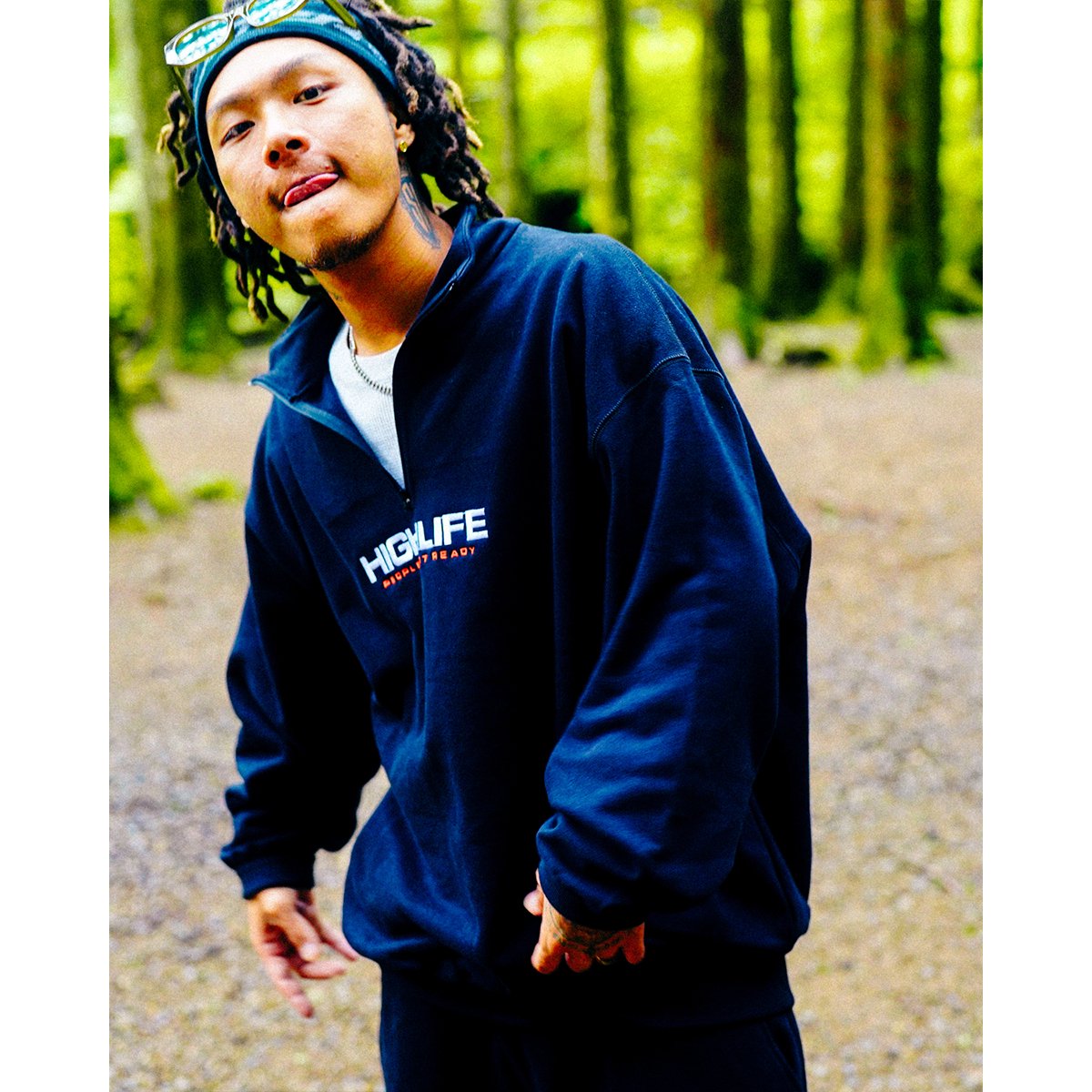 HighLife / P.G.R Half Zip - Black - - HighLife Online Store | ハイライフ 公式オンラインストア