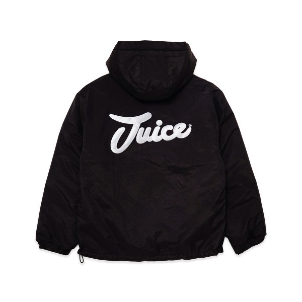 Juice / Hooded Nylon Jacket - Black -