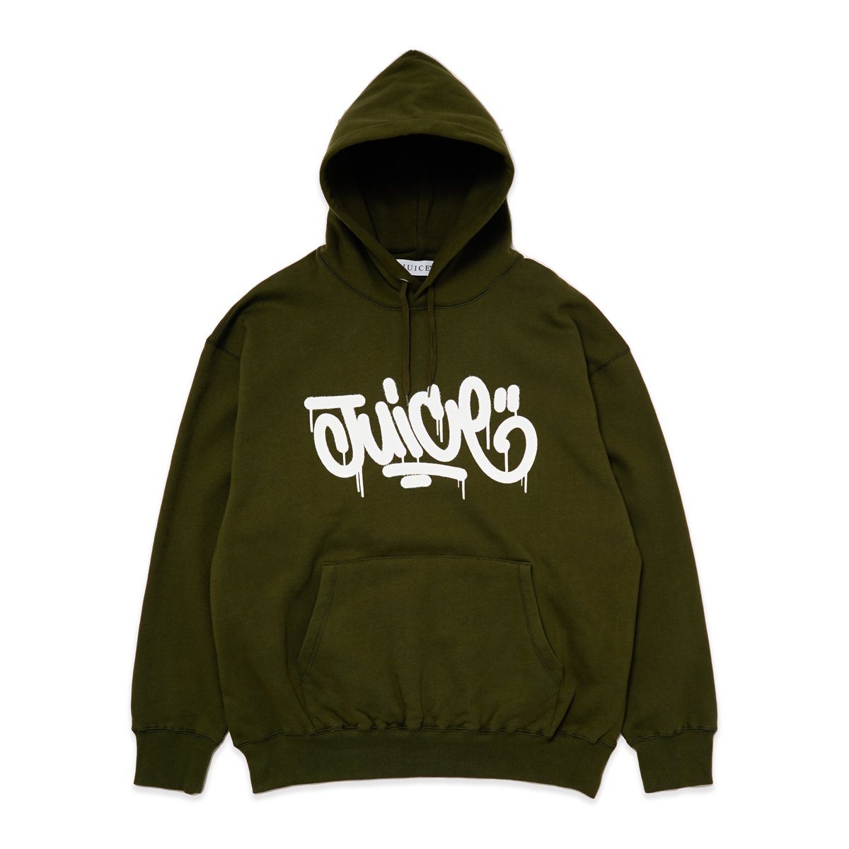 Juice / Dripped Hoodie - Olive - - HighLife Online Store | ハイライフ公式オンラインストア