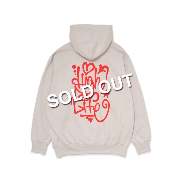 HighLife / Spray Hoodie - Silver -