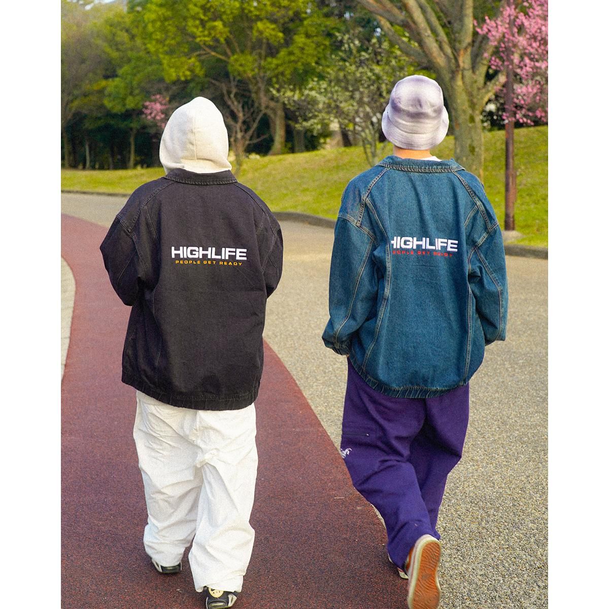 HighLife / Flight Denim Jacket - Black - - HighLife Online Store