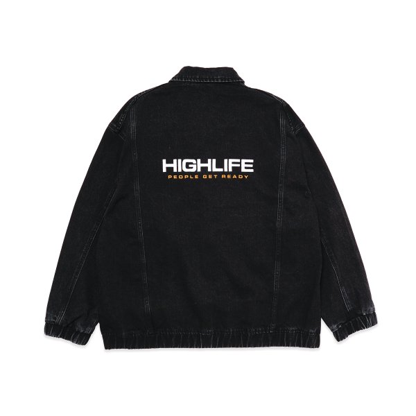 HighLife / Flight Denim Jacket - Black -