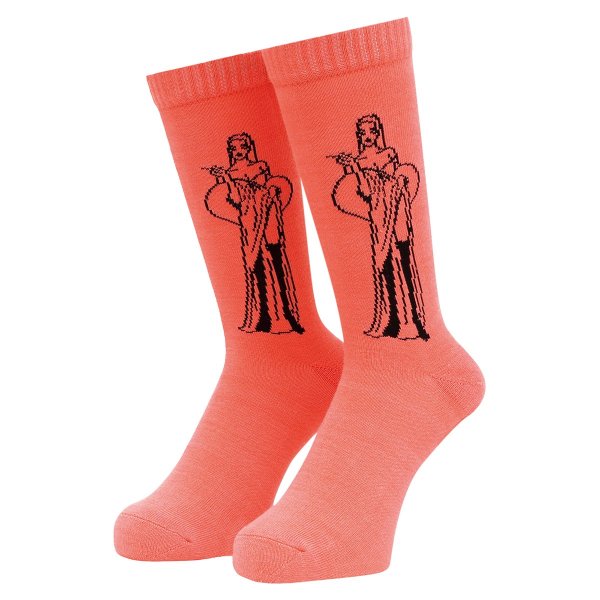 Whimsy / Vela Socks - Flamingo -