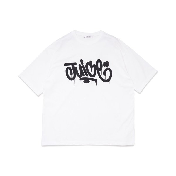 Juice / Dripped Wide Tee - White -