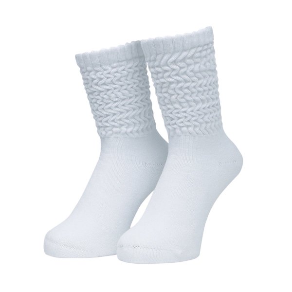 Whimsy / Loose Guage Socks - White -