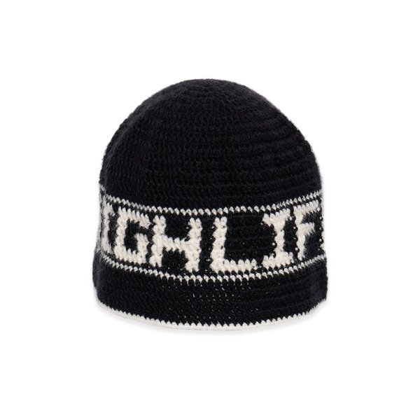 HighLife / Wool Crochet Hat - Black -