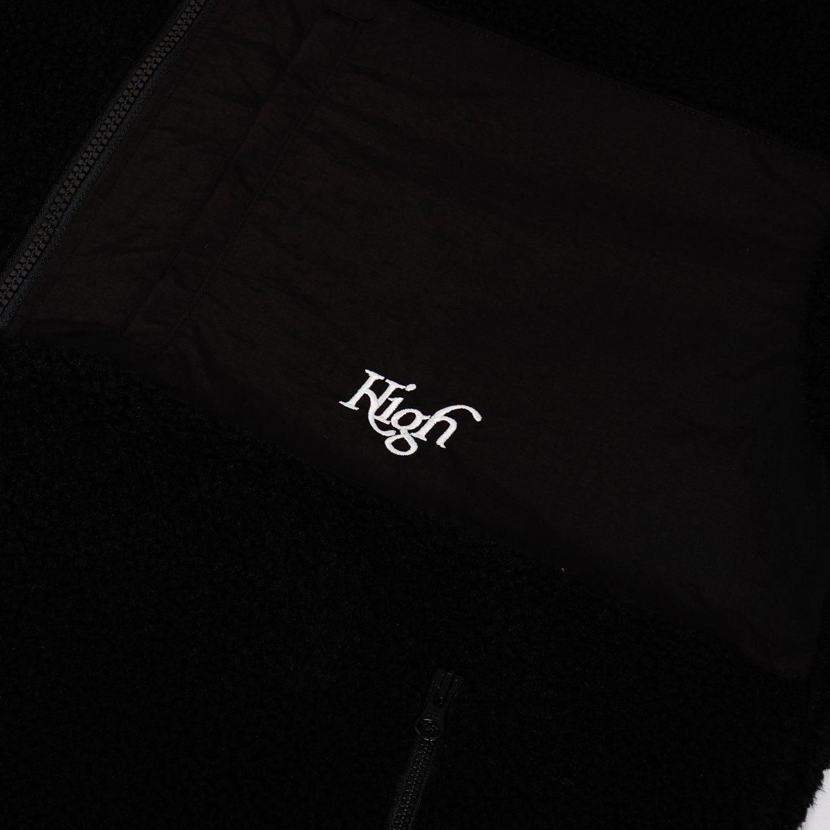 clane REVERSIBLE BOA JACKET ブラック 21aw HighLife / Reversible Boa Jacket - Black×Black - - HighLife Online