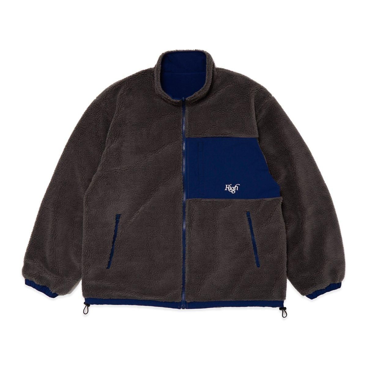 HighLife / Reversible Boa Jacket - Grey×Navy - - HighLife Online Store |  ハイライフ公式オンラインストア