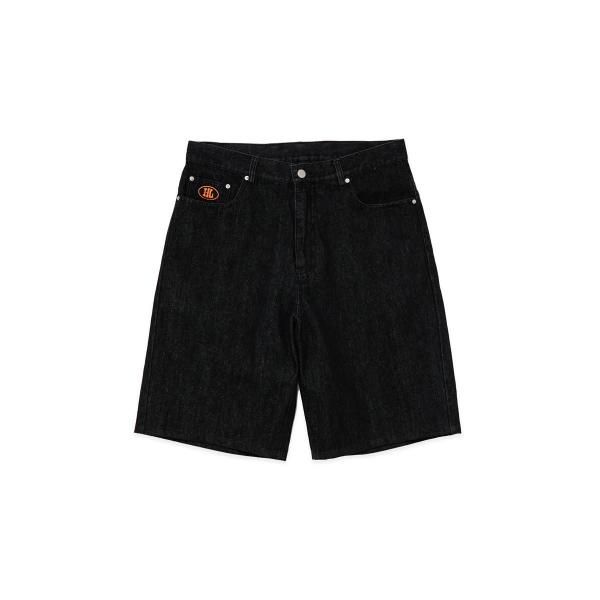 HighLife / 90s Baggy Denim Shorts - Black -
