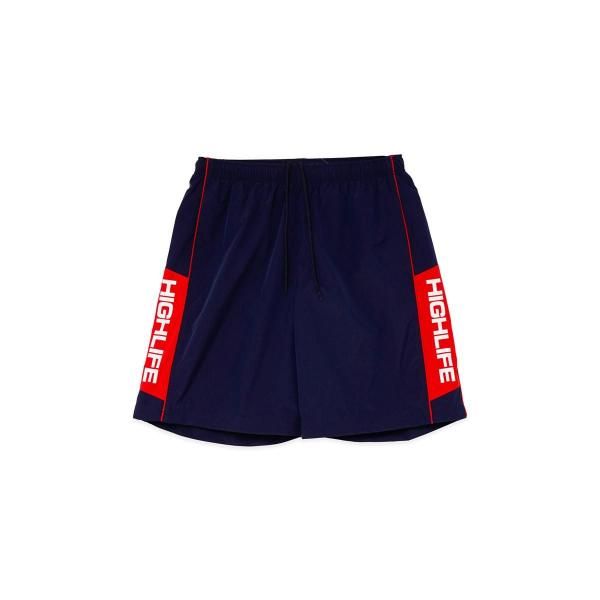 HighLife / Piping Nylon Shorts - Navy -