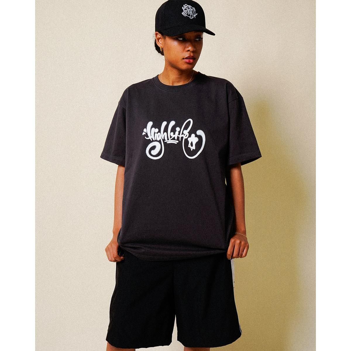 HighLife / Spray Tee - Sumi - - HighLife Online Store | ハイ