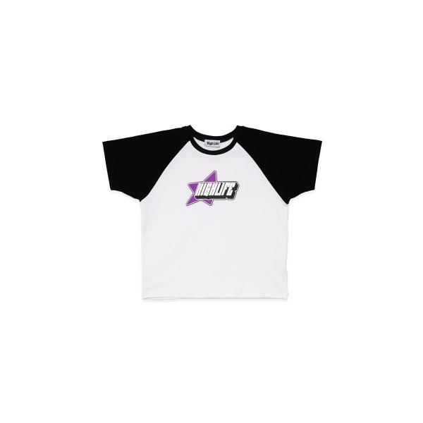HighLife / Y2K Raglan Baby Tee - White -