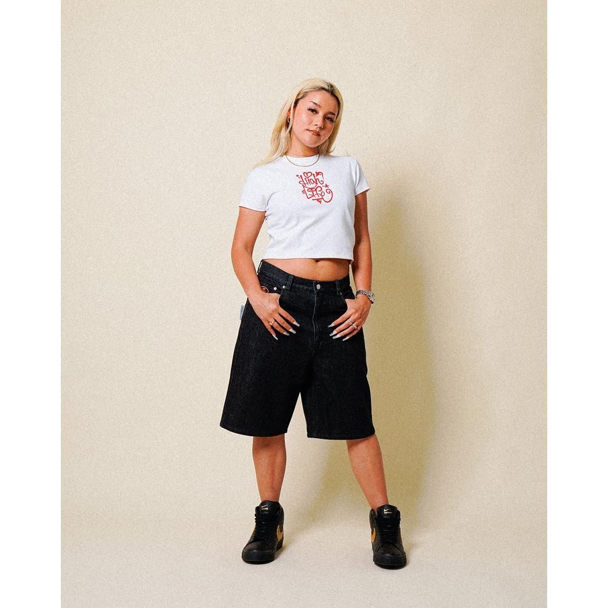 HighLife / Spray Baby Tee - White - - HighLife Online Store