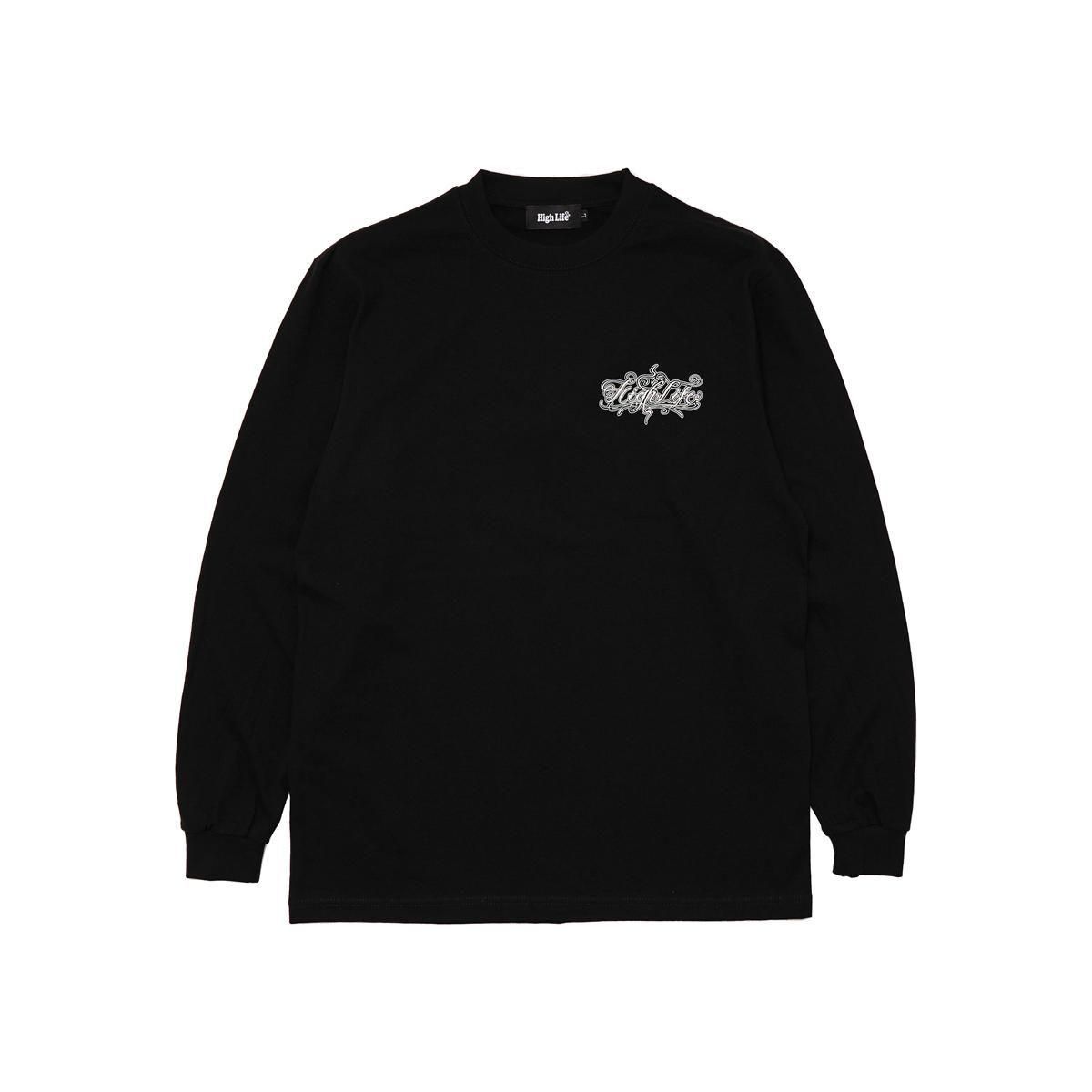 HighLife / Script L/S Tee - Black - - HighLife Online Store | ハイ
