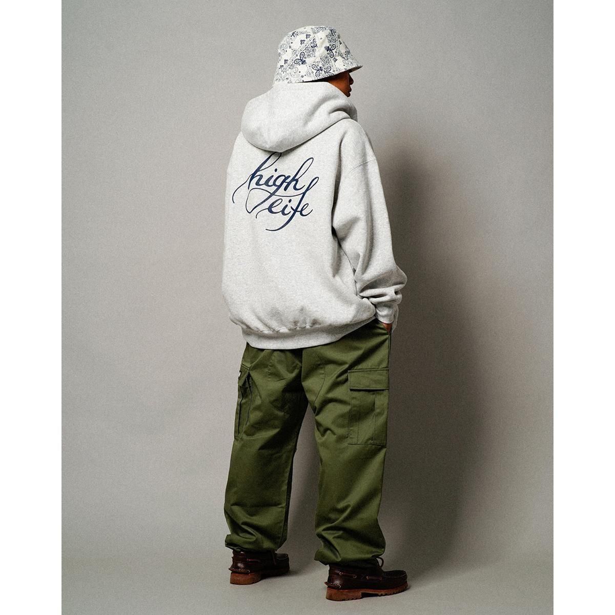 HighLife / Cursive Zip Hoodie - AshGrey - - HighLife Online Store