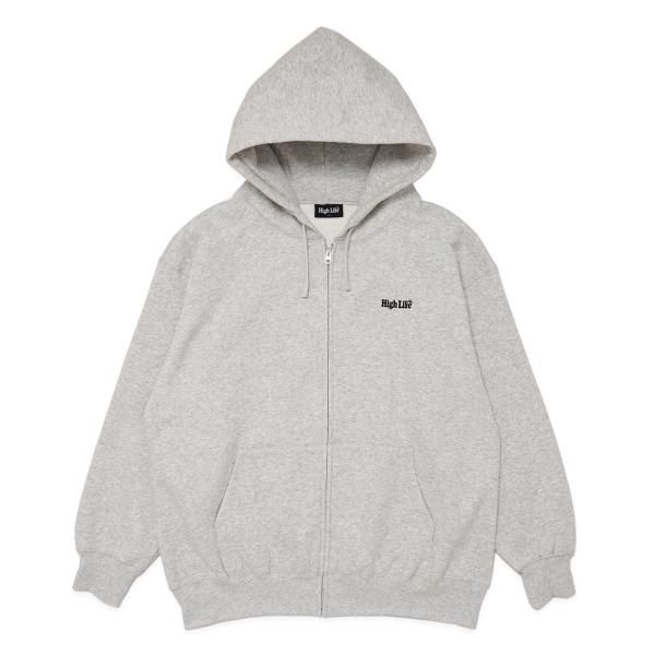 HighLife / MainLogo Zip Hoodie - AshGrey -