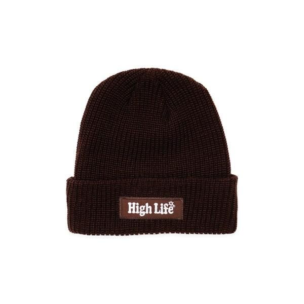 HighLife / BoxLogo Beanie - Brown -