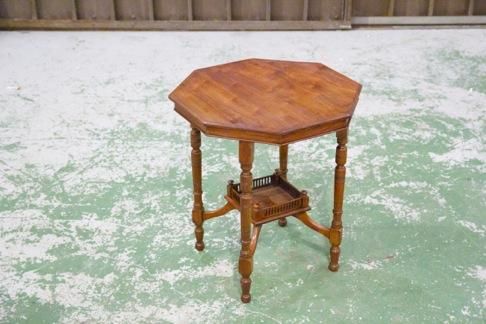 フランス アンティーク Octagonal Side Table テーブルmate