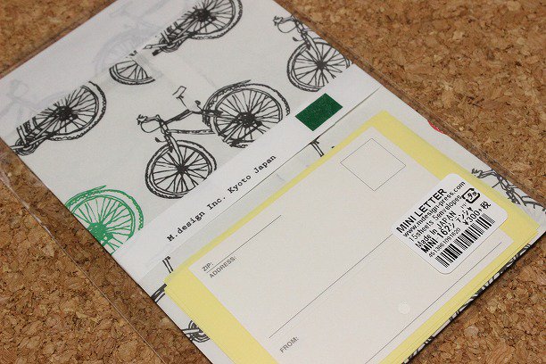 可愛い便箋 封筒がセットになってお買い得価格です ミニレターセット ミニレター 郵送ok Tamaluckdesign ミニレター 自転車
