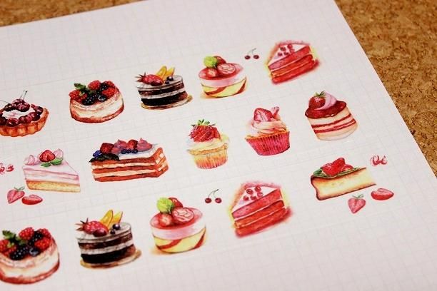 海外製 マスキングテープ ベリーのケーキ 海外製 マスキングテープ ベリーのケーキ