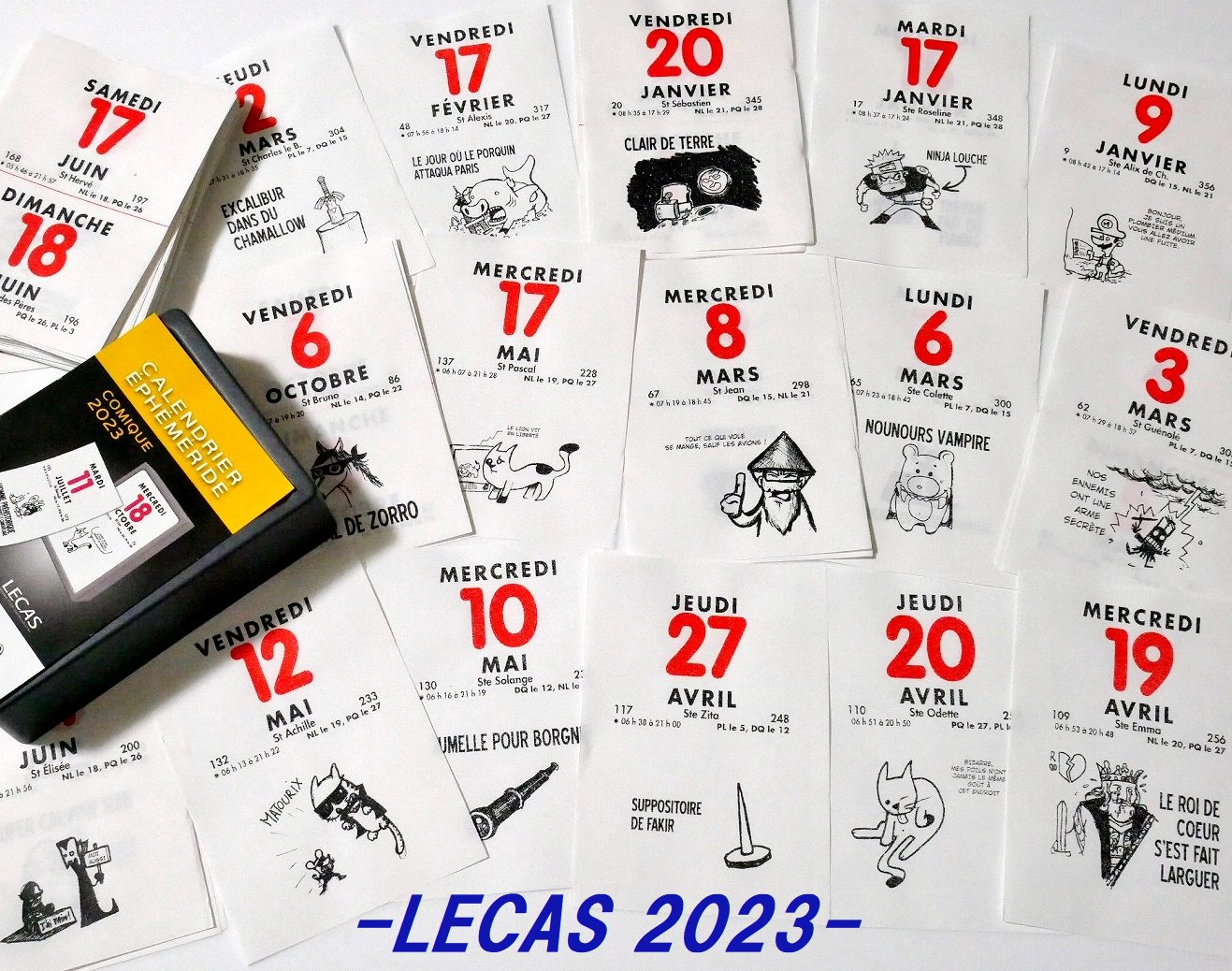 【値下げ】フランス輸入　日めくりカレンダー2023　LECAS - 海外紙もの・輸入マスキングテープ通販のスモールセレクト |  スクラップブッキング専門店
