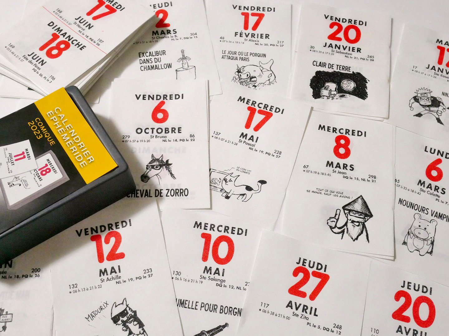 予約 フランス輸入 日めくりカレンダー23 Lecas 海外紙もの 輸入マスキングテープ通販のスモールセレクト スクラップブッキング専門店