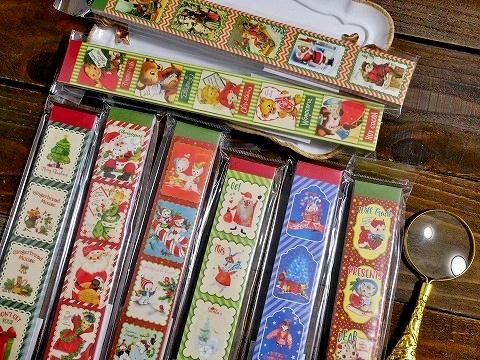 ミシン目で切り取れる！クリスマスのマスキングシールブック