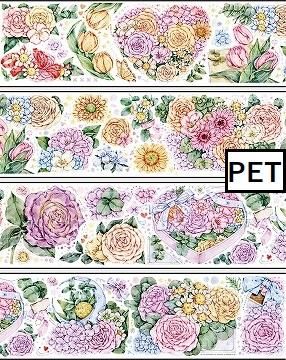 海外 PETテープ マスキングテープ フラワー、装飾 楽天市場】マスキングテープ 透明 花 コラージュシール 海外