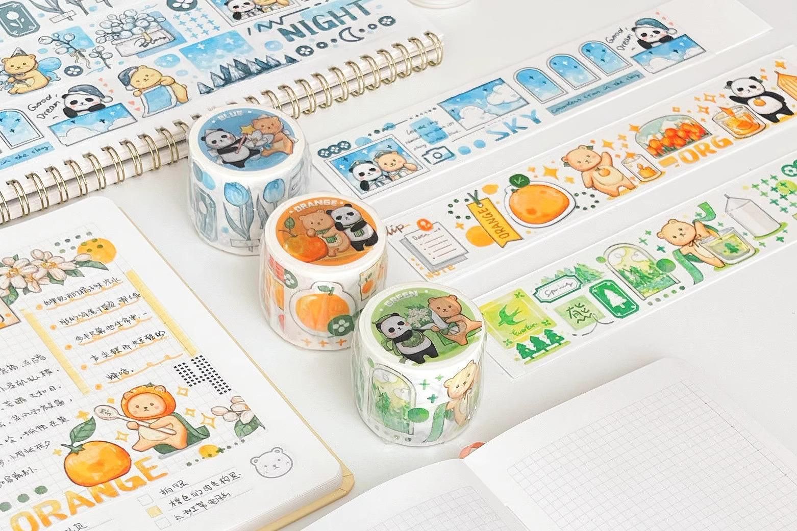 パンダの和紙マスキングテープ3巻セットEverein smallselect