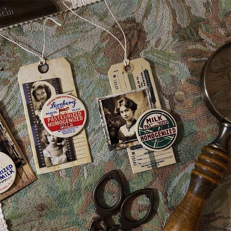 ヴィンテージ風ミルクキャップ 20pcs