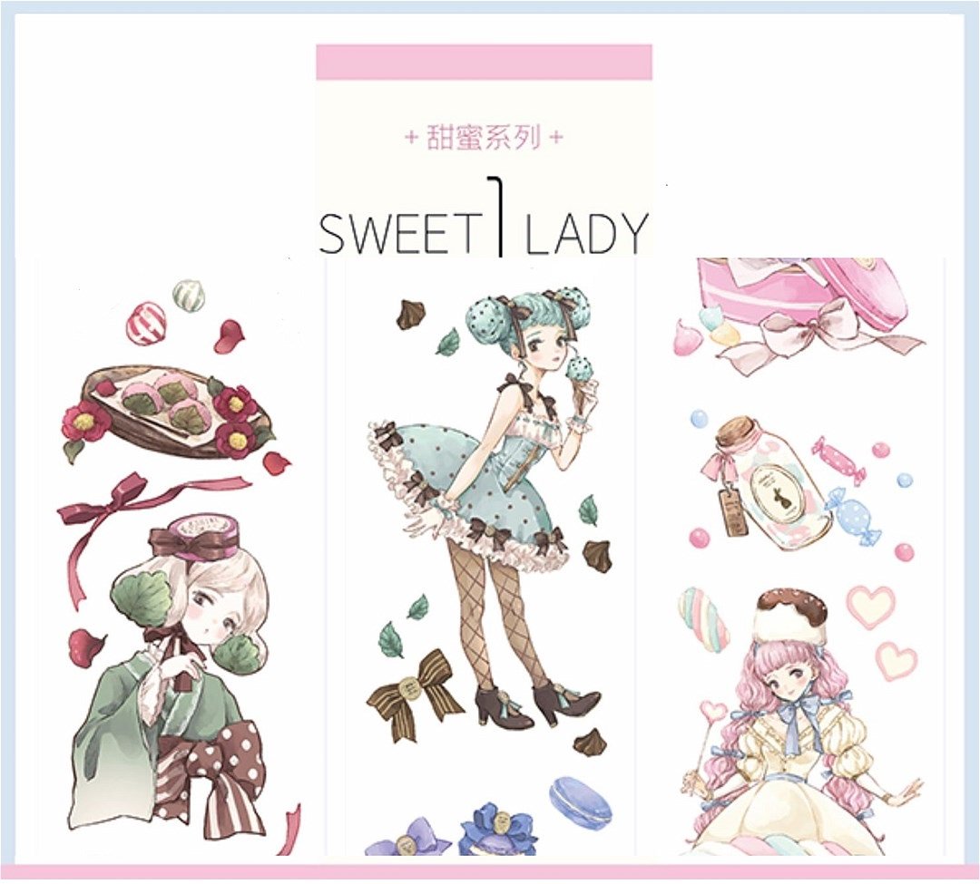 【4-5月着予約品】PETテープ　PETテープ　SWEET LADY 1 (cat knows all)　10m 　藤咲カヤ　2/2締切