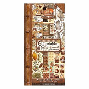 Stamperia Collectables  paper pad 6x12 10/Pkg-Coffee and Chocolate
