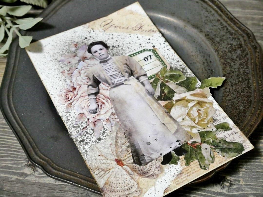 新品　月下温柔　和紙花マスキングテープ　マステ　6m 新品 月下温柔 和紙花マスキングテープ マステ 6m