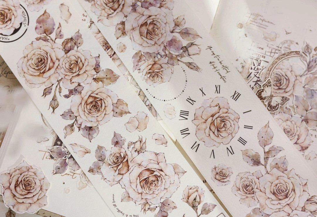 小白家｜マスキングテープ -月下温柔 6m