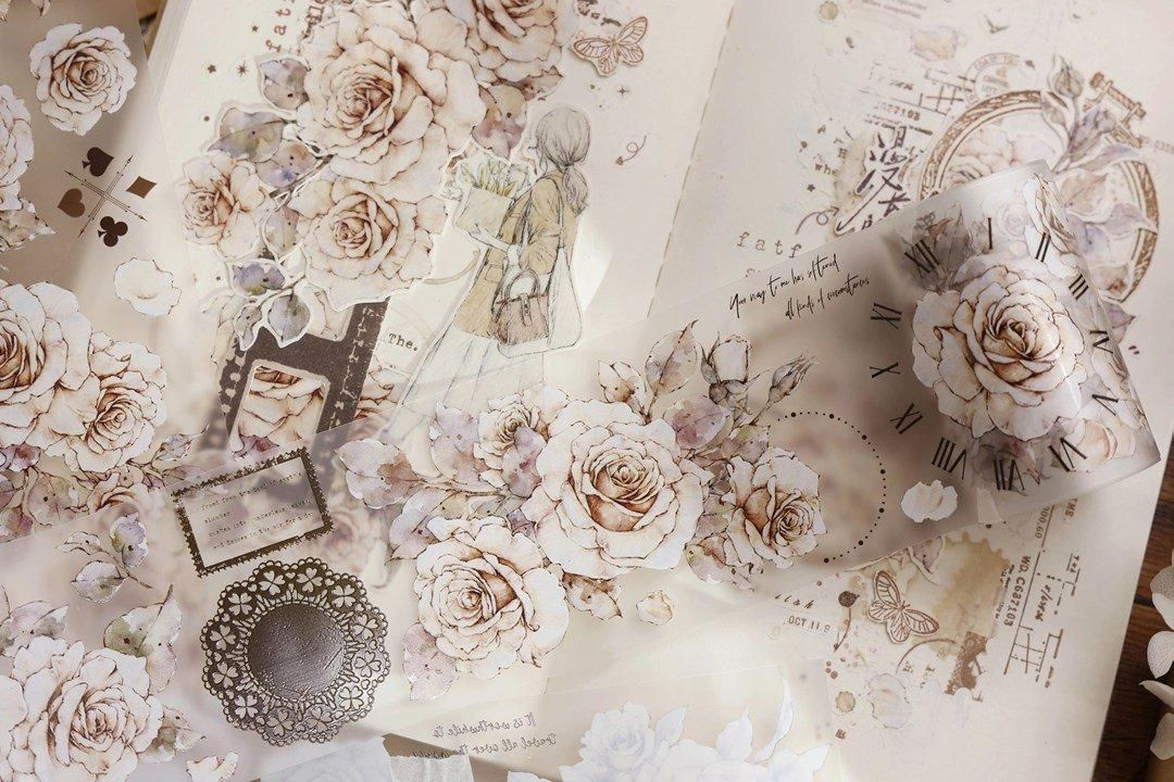 小白家｜マスキングテープ -月下温柔 6m