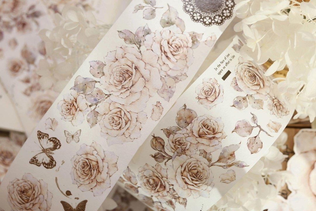 Ⓜ︎☆海外マステ☆ 云中宿 さん マスキングテープ flower 6点 Ⓜ︎☆海外マステ☆ 云中宿 さん マスキングテープ flower 6点