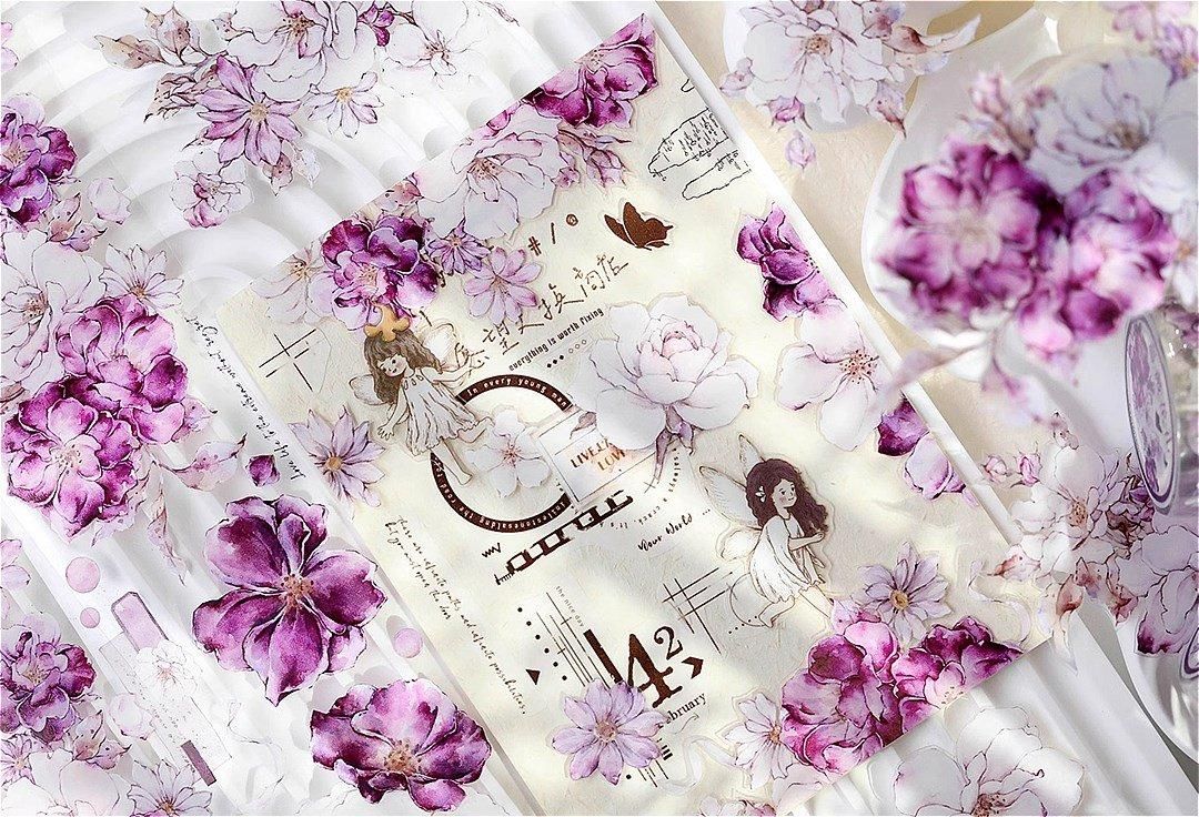 小白家｜マスキングテープ -蔷薇花礼 6m