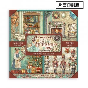 Stamperia Single-Sided Paper Pad 8 ̰ 22/Pkg-The Nutcracker