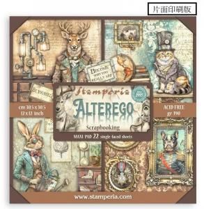 ڥӥʢStamperia Single-Sided Paper Pad 12 ̰ 22/Pkg-Alterego