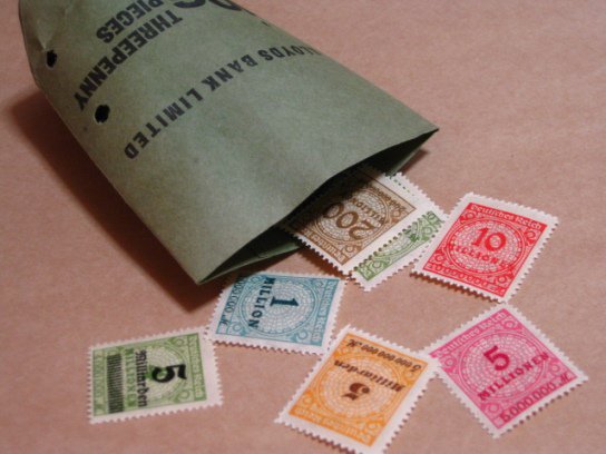 ドイツインフレ切手 ハイパーインフレ時代ドイツ切手未使用