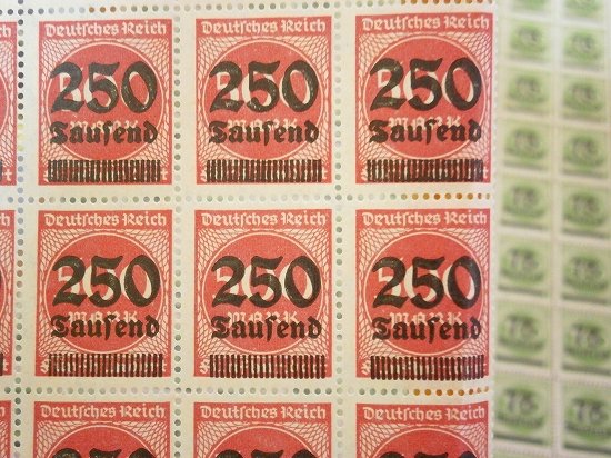 ドイツインフレ切手-ハイパーインフレ時代ドイツ切手未使用