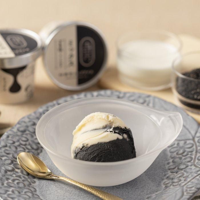 ミックスアイスクリーム（ごま摺り×ミルク）【12個入】 - 菓匠 松栄堂