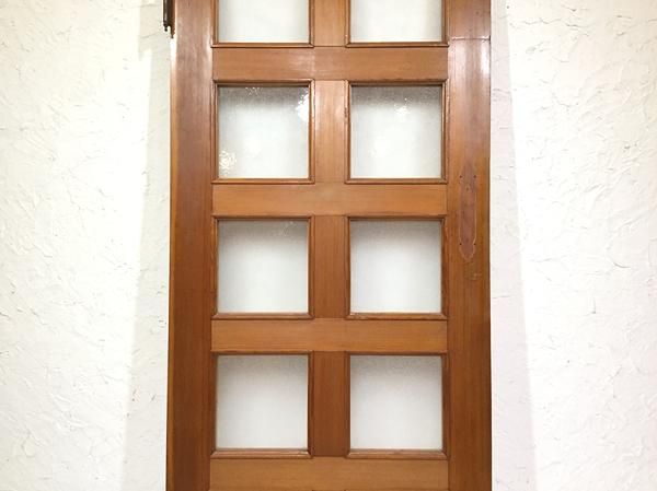 磨りガラス扉 大型家具 W77×D3×H179 cm